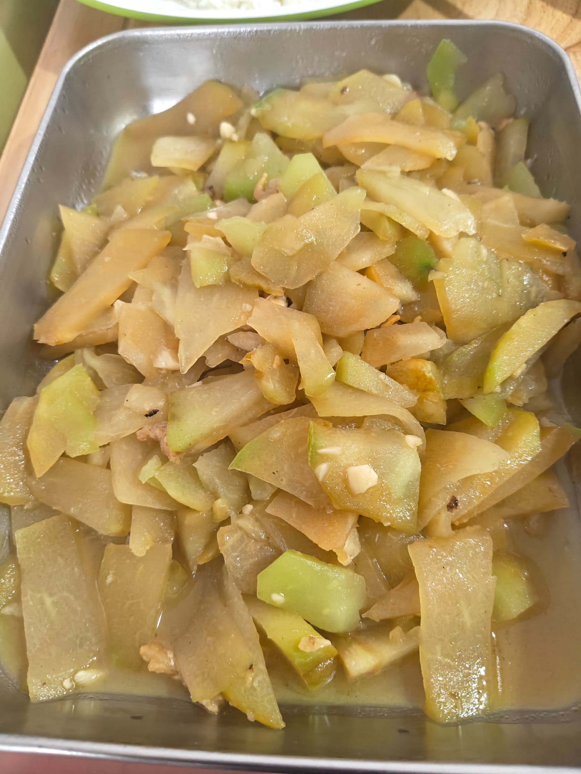 浅色瓜菜切片家常菜