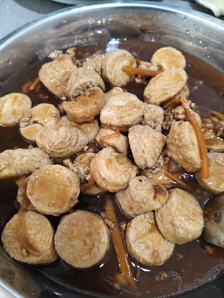 圆片豆腐与肉块