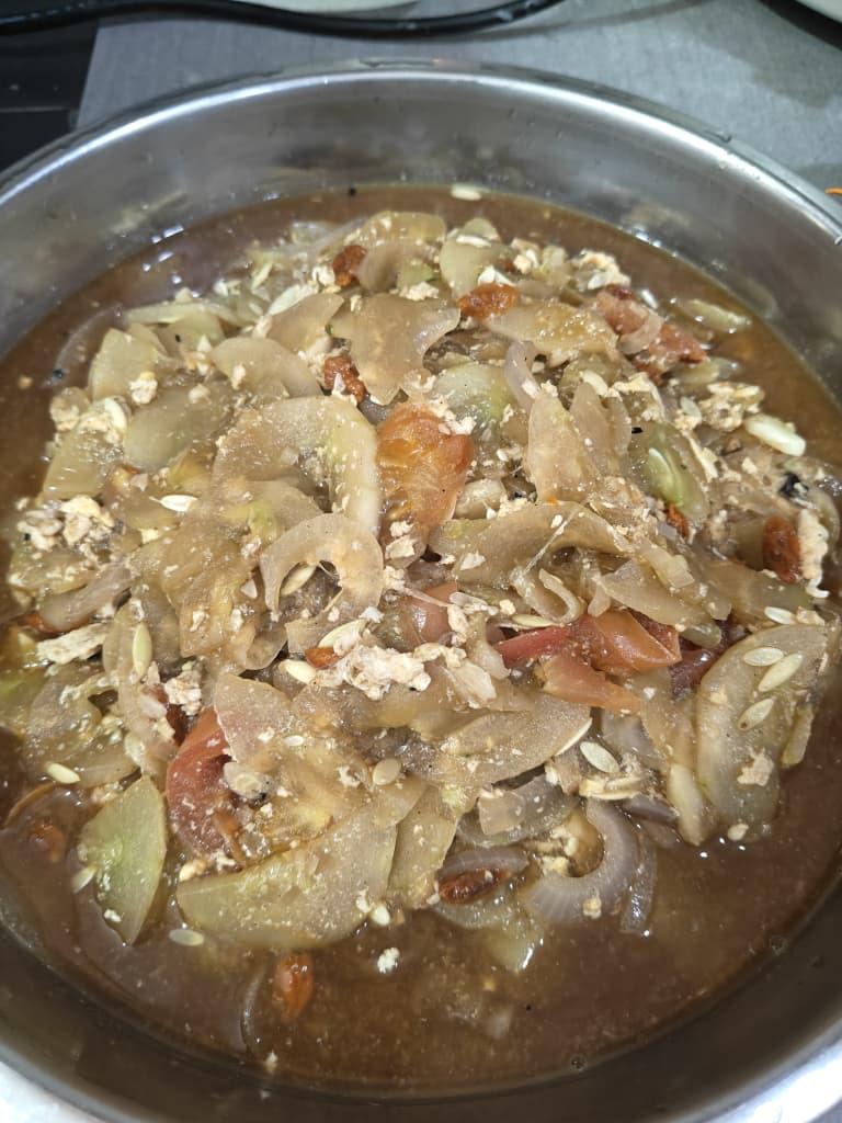包菜肉片汤